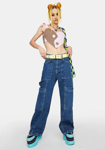 Yin Yang Crochet Cami