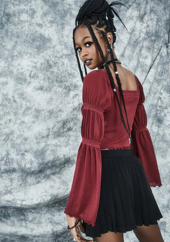 Made You Look Bell Sleeve Top