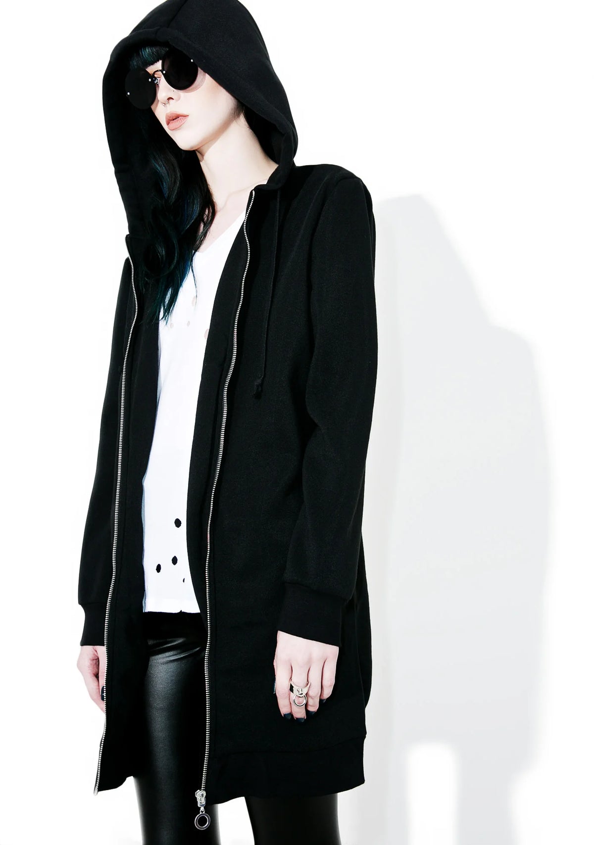 Emily Long Zip-Up Hoodie