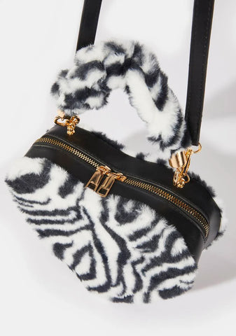 Wild One Fuzzy Handbag