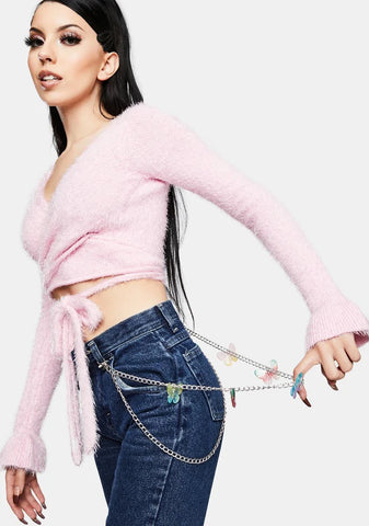 Magic Springs Butterfly Charm Belt Chain