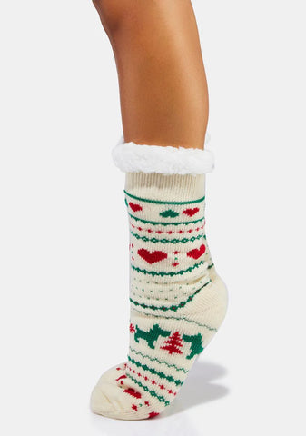 Winter Cheer Crew Socks