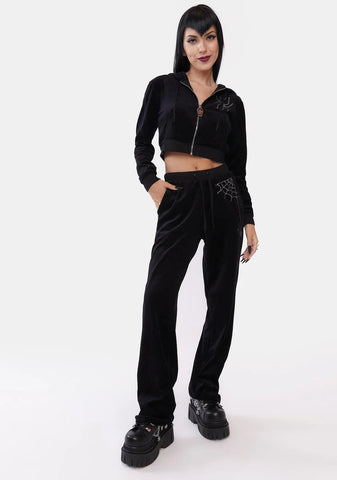 Night Crawler Velour Track Jacket