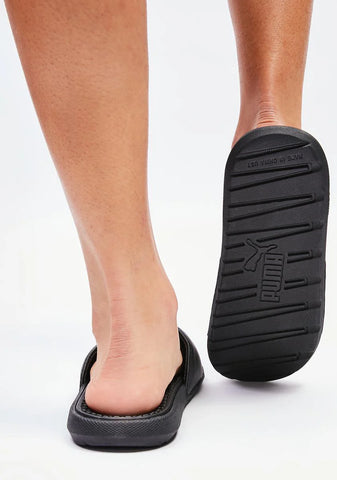 Black Cool Cat Sport Logo Slides
