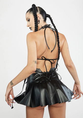 Echos Of Terror Bat Mini Skirt