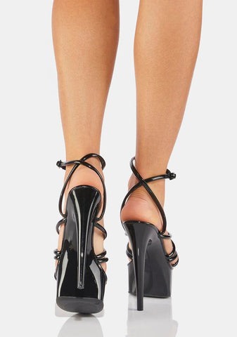 Night Commit Or Quit Platform Heels