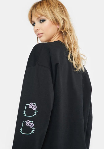 Hello Kitty Neon Crewneck Sweatshirt