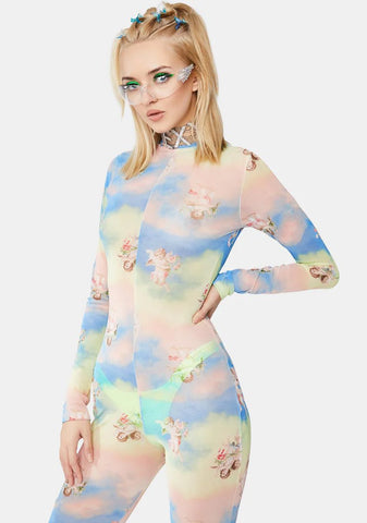 Day Dreamin' Sheer Catsuit