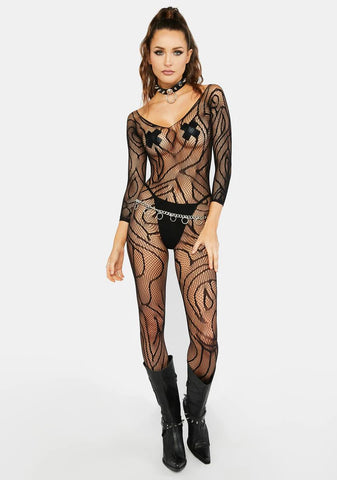 Kisses And Wishes Crotchless Bodystocking