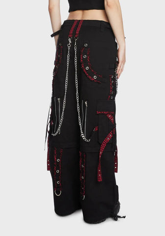 Black And Red Bo Peep Darkstreet Pants