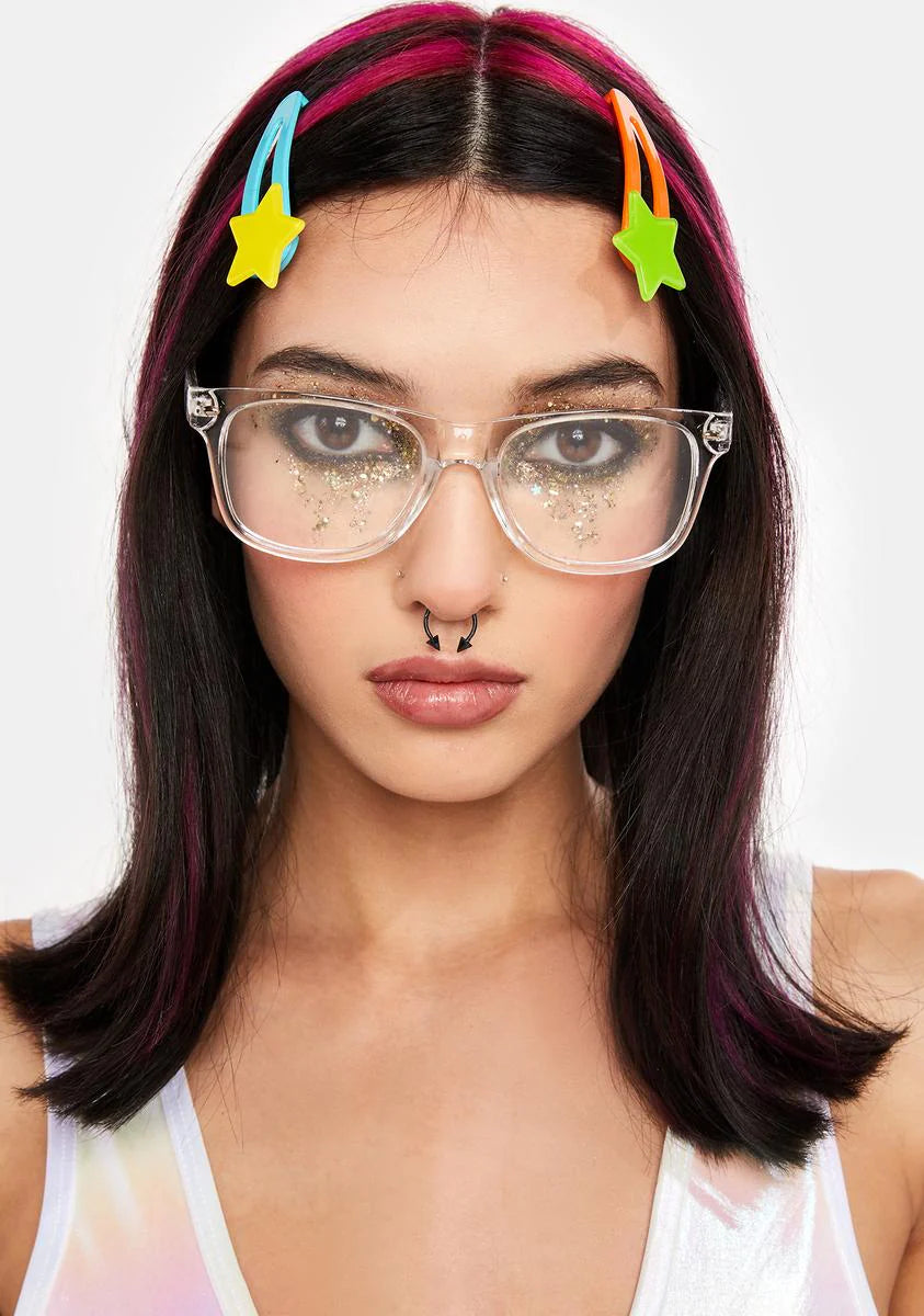 Clear Heart Effect Diffraction Glasses