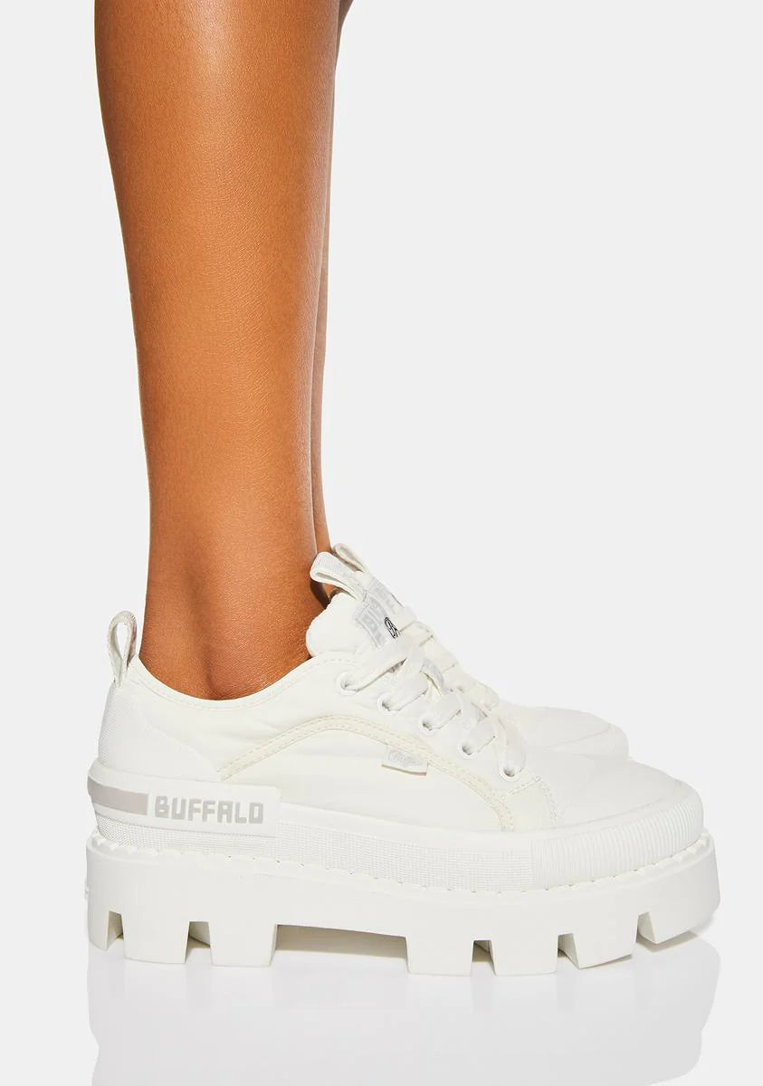 White Raven Lo Platform Sneakers