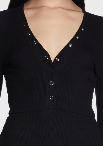 Twisted Logic Knit Jumpsuit