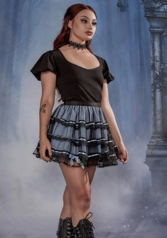 Diamond In The Dark Lace Up Top