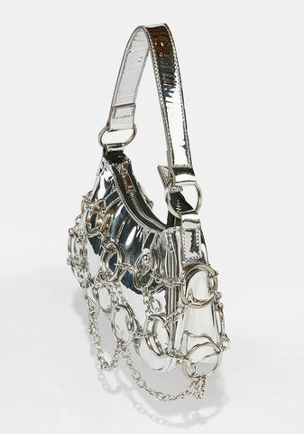 Chrome Check Yourself Shoulder Bag
