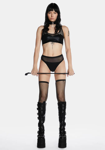 Not Your Baby Fishnet Bra