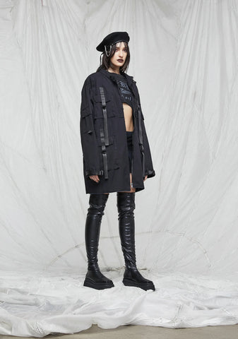 Synth Unisex Washed Utility Jacket