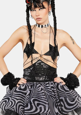 Vegan Leather Corset Belt