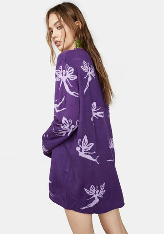 Time Flies With U Knit Sweater