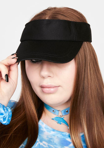 Noir Keep My Number Visor Cap