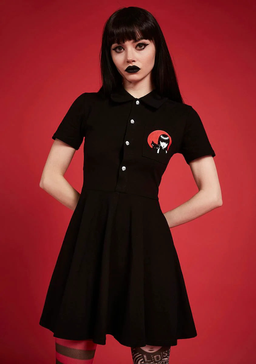 Killing Time Embroidered Mini Dress