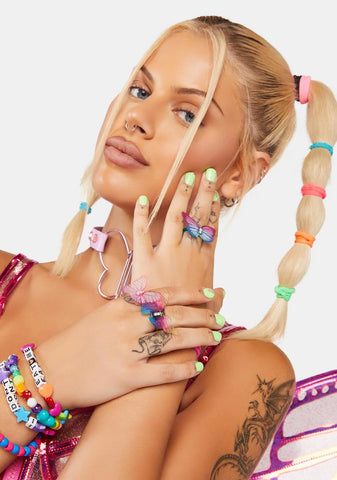 In A Trance Butterfly Ring Set