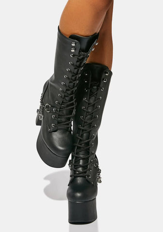 Vampire Teeth Platform Boots