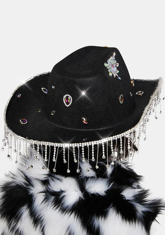 Onyx After The Sun Fringe Cowboy Hat