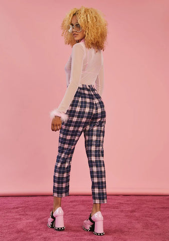 Stories In My Mind Plaid Trousers