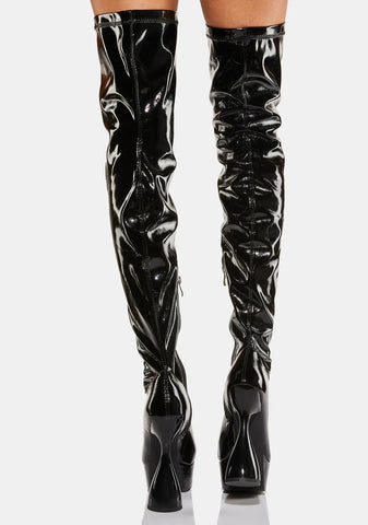 Octavia Thigh High Platform Boots