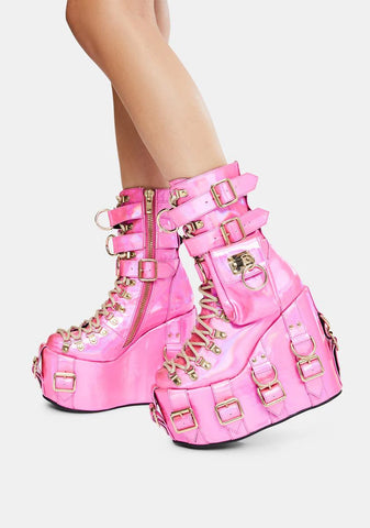 Sweetest Bounty Holographic Traitor Boots