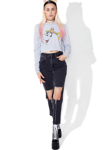 Mrs. Potts Cropped Hoodie