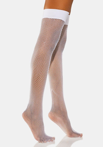 Innocent Good Rockin' Tonight Backseam Fishnet Tights
