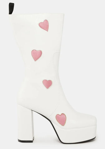 Wide Calf Game Of Love Platform Boots