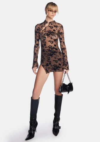 Chocolate Make A Move Mini Dress