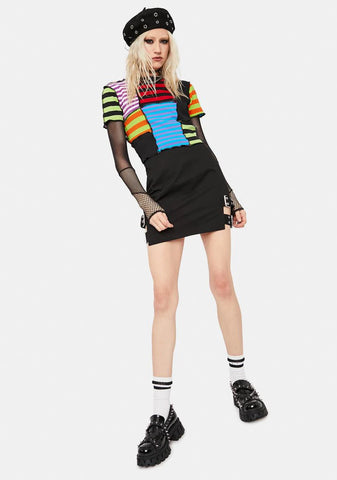 Truth Buckle Mini Skirt