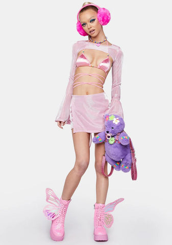 Kiss My Bass Sheer Shrug