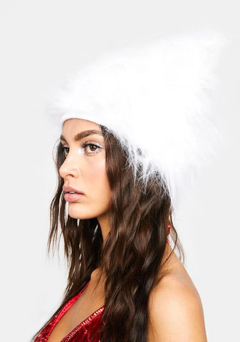 White Yeti Faux Fur Hat