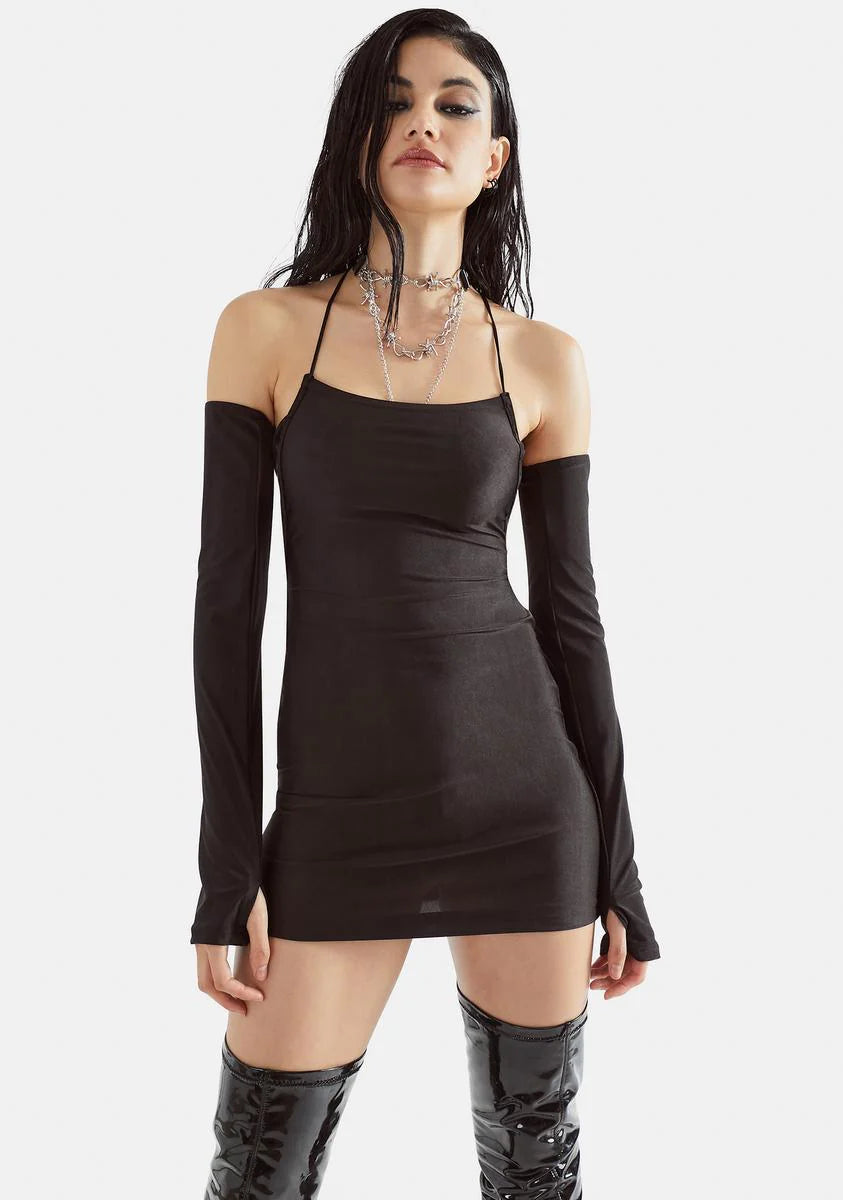 On The Town Open Back Mini Dress