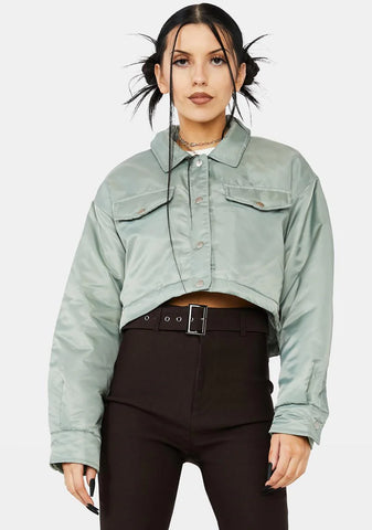 Street Smarts Cropped Cargo Jacket