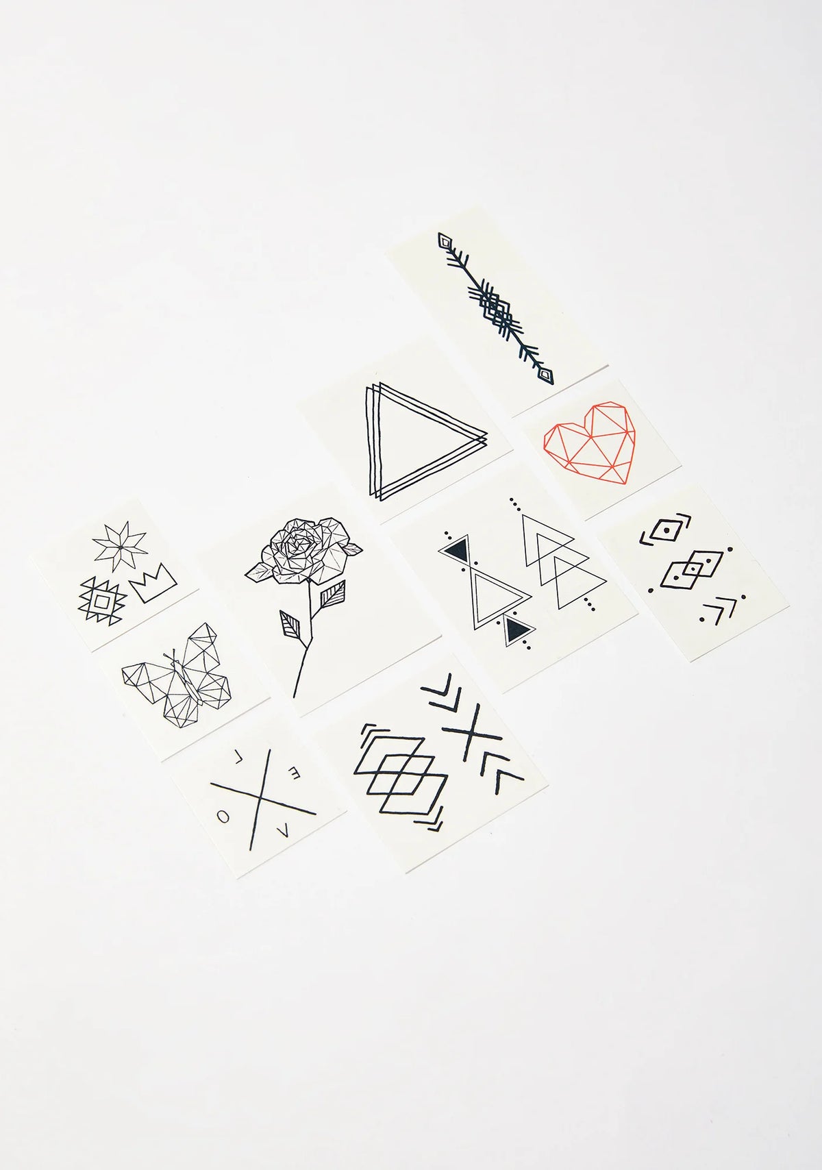 The Geometric Temporary Tattoo Pack