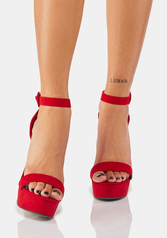 Cherry Feeling Electrified Block Heels