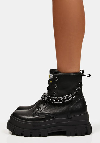 Aspha Chain Combat Boots