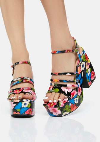 Summer Party Block Heels