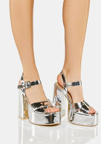 Chidori Metallic Platform Heels