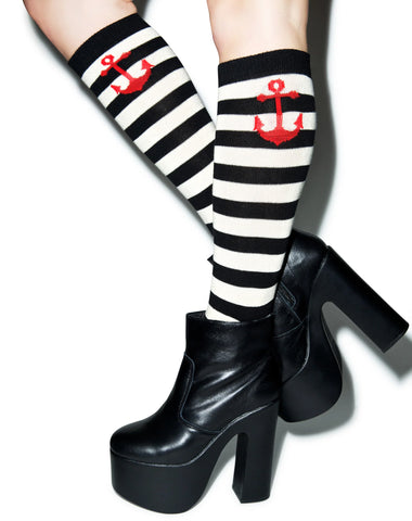 Anchor Stripe Socks