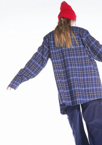 Navy Miss Nonconformist Flannel Shirt