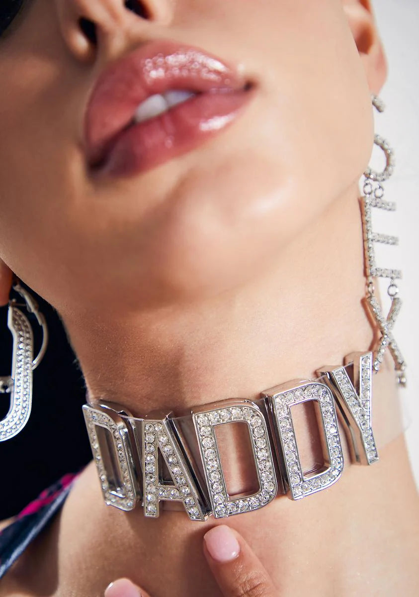 Sugar Daddy Rhinestone Choker