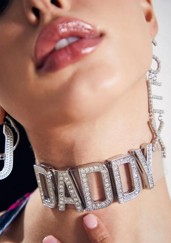 Sugar Daddy Rhinestone Choker
