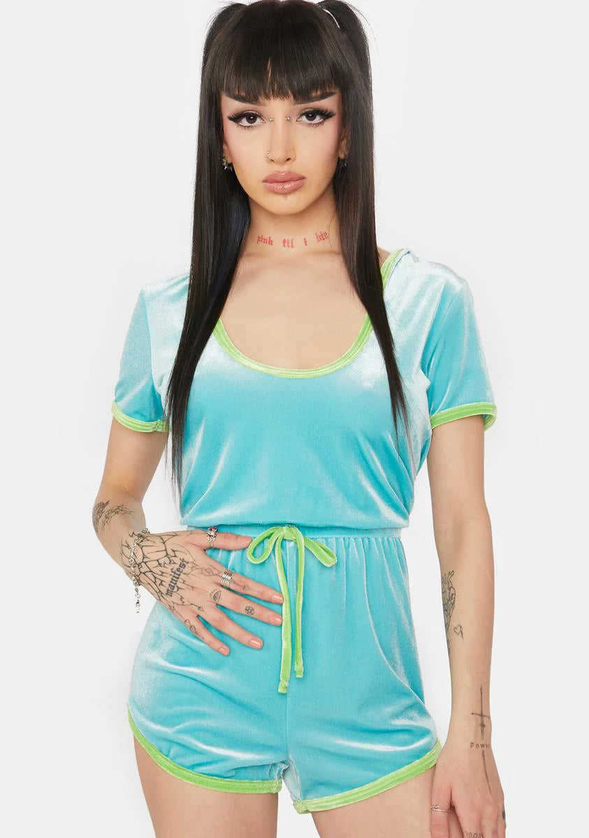 Sky Fun Challenge Velour Romper